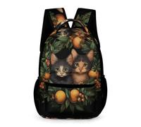 WECECE Mochila Gato Bolsas De Escuela Para Niños Y Niñas Gatito Animal Bolsos De Escuela Mochilas Viaje Camping Casual Mochila Para Estudiantes