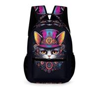 WECECE Mochila Gato Bolsas De Escuela Para Niños Y Niñas Gatito Animal Bolsos De Escuela Mochilas Viaje Camping Casual Mochila Para Estudiantes