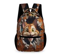WECECE Mochila Gato Bolsas De Escuela Para Niños Y Niñas Gatito Tema 3D Bolsos De Escuela Mochilas Viaje Camping Casual Mochila Para Estudiantes