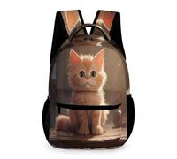 WECECE Mochila Gato Colegio Para Niños Y Niñas, Backpack Escolar Para Niños De Primaria De 6 A 10 Años, Mochila Infantil Ligera Con Lindo Gatito Para Escuela Viajes