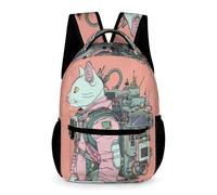 WECECE Mochila Gato Escolar Niña Estampados Coloridos 3D Mochila Escolar Gatito Infantil, Niños Niñas Estudiantes Mochilas Escolares