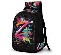 WECECE Mochila Graffiti Niño Chicos 1º-5º Grado, Mochilas Escolar para 6 a 12 Años Mochila con Colorido Print para Escuela y Outdoor