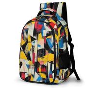 WECECE Mochila Graffiti Niño Transpirable, Mochilas Escolares Primaria para Niños De 8 a 12 Años, Mochila Infantil Gran Capacidad Colorido para La Escuela, Viajes