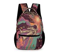 WECECE Mochila Hombre del Espacio Escolares 13 Años Mochila Secundaria Astronauta 2º ESO Niños Bolsa Escolar Práctica 43x32x15 cm Vuelta al Cole Libros y Cuadernos