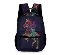 WECECE Mochila Infantil 5-11 Años Niña Niño Mochila Escolar Caballo Backpack Escolares Cómodo Y Transpirable Mochilas Animal Caballo Primaria