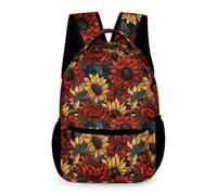 WECECE Mochila Infantil 5-11 Años Niña Niño Mochila Escolar Girasol Backpack Escolares Cómodo Y Transpirable Mochilas Flor Primaria