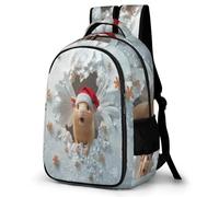 WECECE Mochila Infantil Bonito Holandés Cerdo Chico 8 Años Mochila Colegio Conejillo de Indias Cerdo Niña 3º-6º Curso Mochila Escolar Grande, Daypack Instituto Viaje y Uso Diario