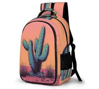 WECECE Mochila Infantil Cactus Niños 7-11 Años Mochila Primaria Plantas Niña Primaria Backpack, para Estudiantes Cómoda Moderna Ligera Vuelta al Cole Actividades Escolares