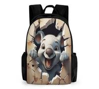 WECECE Mochila Infantil De Koala De 16 Pulgadas Para Niños Y Niñas, Mochila Grietas en 3Des 3D 3D 3D Adolescente Tamaño Perfecto Kid Backpack Escuela Primaria, Mochilas Escolar