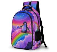 WECECE Mochila Infantil Diseño de Bonito Penguin Clases 10 Años para Alumna Mochila Motivo de Animal Alumno Mochila Escolar Duradera, Bookbag Clases Viaje y Uso Diario