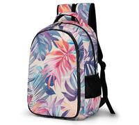 WECECE Mochila Infantil Hoja Niños y Niñas Colegio Curso 3-5 Bolsa Colegio Tropical Selva 11-13 Años Mochila Escolar, School Bag Ligera y Grande para Excursión Escolar