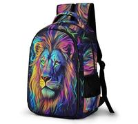WECECE Mochila Infantil León Niños y Niñas Primaria 2º-4º Bolsa Colegio Animal 6-9 Años Mochila Escolar, School Bag Grande y Resistente para Vuelta al Cole y Regalo