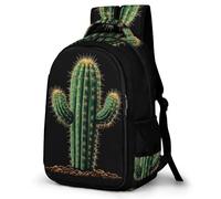 WECECE Mochila Infantil Motivo de Cactus Clases 10 Años Alumna Mochila Diseño de Plantas Cactus Chico Mochila Escolar Duradera, Bookbag Colegio Excursión y Aire Libre