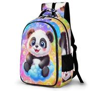 WECECE Mochila Infantil Motivo de Kawaii Panda Clases 10 Años para Alumna Mochila Patrón de Animal Alumno Mochila Escolar De Moda, School Bag para Colegio Viaje y Uso Diario