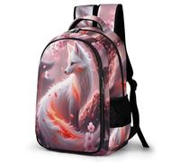 WECECE Mochila Infantil Motivo Zorro Niños y Niñas Primaria 2º-4º Bolsa Colegio Animal Zorro 6-9 Años Mochila Escolar, School Bag Grande y Resistente para Vuelta al Cole y Regalo