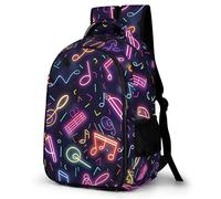 WECECE Mochila Infantil Music Note Niño 9-14 Años - Mochila Escuela Primaria Ligera con Music Lover para El Colegio, Viajes y Vuelta Al Cole