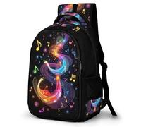 WECECE Mochila Infantil Musical Notes Niño 9-14 Años - Mochila Escuela Primaria Ligera con Music Lover para El Colegio, Viajes y Vuelta Al Cole