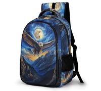 WECECE Mochila Juvenil Búho Chicos y Chicas Alumnos Mayores Bolsa Colegio Pájaro 9-14 Años Mochila Escolar, Daypack Cómoda Impermeable para Escuela y Viaje Clases y Salidas