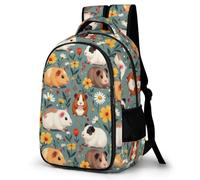 WECECE Mochila Juvenil Conejillo de Indias Chicos y Chicas Estudiantes ESO Bolsa Colegio Little Animal 10-15 Años Mochila Escolar, Daypack Práctica Duradera para Viaje y Ocio Actividades Diarias