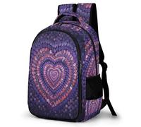 WECECE Mochila Juvenil Corazón Diseño Chicos y Chicas ESO 1º-2º Bolsa Colegio Amor Corazones 13-16 Años Mochila Escolar, Backpack Duradera y Práctica para Senderismo y Salidas Clases y Salidas