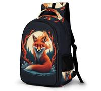 WECECE Mochila Juvenil Diseño Zorro Chicos y Chicas ESO 2º-4º Bolsa Colegio Diseño Animal 11-14 Años Mochila Escolar, Bookbag Cómoda Impermeable para Clases y Actividades Libros y Cuadernos