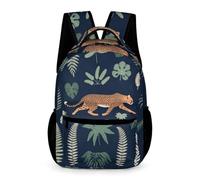 WECECE Mochila Leopardos para Niños y Niñas 10-13 Años Mochila de Motivo Animal Guepardos 5 Curso Escolar Primaria Bolsa Escolar Cuadernos Botella Paraguas Colegio Viaje Uso Diario