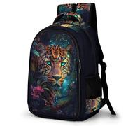 WECECE Mochila Leopards Adolescente Grande Capacidade, Mochila Ligera con Animal Cheetahs, Mochilas Escolares Ligera para Escuela Outdoor Viaje