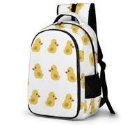 WECECE Mochila Little Yellow Duck Niño Chicos 1º-5º Grado, Mochilas Escolar para 6 a 12 Años Mochila con Animal Bonito para Escuela y Outdoor