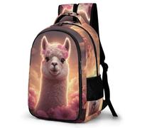 WECECE Mochila Llama Escolar Niña Adolescente, Mochilas Animal Alpaca Infantil Informal Gran Capacidad, Bonita Mochila De Viaje para Niños De 8 10 12 14 Años
