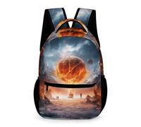 WECECE Mochila Llamas Baloncesto Escolar Niña Estampados Coloridos 3D Mochila Escolar Baloncesto Infantil, Niños Niñas Estudiantes Mochilas Escolares