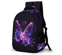 WECECE Mochila Mariposa Chicos 10-15 Años Mochila Escolar Patrón de Mariposa Chica Estudiantes School Bag, Resistente Duradera Ligera Secundaria Uso Diario Viaje Regalo Diario