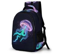WECECE Mochila Medusa Design Niño Transpirable, Mochilas Escolares Primaria para Niños De 8 a 12 Años, Mochila Infantil Gran Capacidad Sea Creature para La Escuela, Viajes