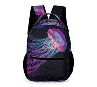 WECECE Mochila Medusa Infantil Primaria 6 Años Mochila Colegio Criatura Marina 1-2 Curso Niña Escolares Niño Bolsa Escolar Bolsillo Frontal Práctico Cuadernos Botella Paraguas Regalo Escolar