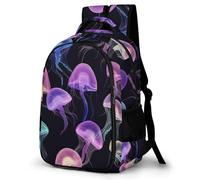 WECECE Mochila Medusas Escolar Niña Adolescente, Mochilas Ocean Creature Infantil Informal Gran Capacidad, Bonita Mochila De Viaje para Niños De 8 10 12 14 Años