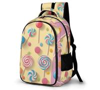 WECECE Mochila Multicoloured Candy Escolar Niño, Mochilas Adolescente Chica, Mochila Escolar Niña a Partir De 5° Grado, Mochilas Casual con, para Escuela Primaria y Secundaria
