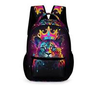WECECE Mochila Niña, Mochila Guepardo Niño Mochilas Escolar Para Niñas De 6-10 Años Bolsos Infantil Con Leopardooo Animal Para Escuela Viaje School Bag