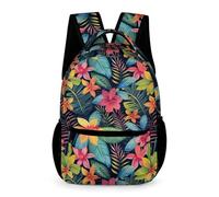 WECECE Mochila Niña, Mochilas Escolar Niño Infantil, Mochila Flor Niña Con Espalda Cintas Ajustables, Bolsos Con Impresión Botánica Infantil