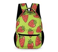 WECECE Mochila Niña, Mochilas Escolar Niño Infantil, Mochila Fresa Niña Con Espalda Cintas Ajustables, Bolsos Con Impresión de Frutas Infantil