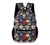 WECECE Mochila Niña Niño, Mochila Escolar Primaria Bolsa De Esqueleto Estudiante Mochilas Calavera Infantil Mochilas Chica Chico Con Bolsillos Laterales