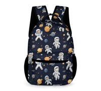 WECECE Mochila Niña Niño, Mochilas Escolar Primaria Infantil Mochila Astronauta Mochilas Chica Chico Con Hombre del espacio Bolsillos Laterales