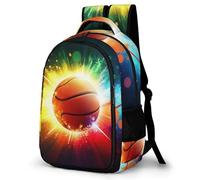 WECECE Mochila Outdoor Chicos 1º a 5º Grado, Mochila Basketball Escolar Niño Niña a Partir De 8 Años, Mochilas De Basketball, Backpack para Campamento y Senderismo Al Aire Libre