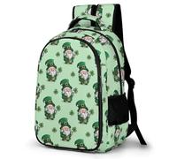 WECECE Mochila Outdoor Chicos 1º A 5º Grado, Mochila Día de San Patricio Escolar Niño Niña A Partir de 8 Años, Mochilas de Hojas de Trébol, Backpack para Campamento y Senderismo Al Aire Libre
