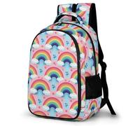 WECECE Mochila Outdoor Chicos 1º A 5º Grado, Mochila Estampado de Arcoíris Escolar Niño Niña A Partir de 8 Años, Mochilas de Colorido, Backpack para Campamento y Senderismo Al Aire Libre