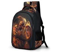 WECECE Mochila Outdoor Chicos 1º a 5º Grado, Mochila Fire Moto Escolar Niño Niña a Partir De 8 Años, Mochilas De Motocicleta, Backpack para Campamento y Senderismo Al Aire Libre