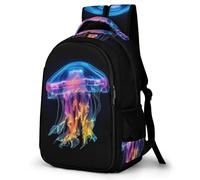 WECECE Mochila Outdoor Chicos 1º a 5º Grado, Mochila Medusa Escolar Niño Niña a Partir De 8 Años, Mochilas De Ocean Creature, Backpack para Campamento y Senderismo Al Aire Libre