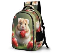 WECECE Mochila Outdoor Chicos 1º a 5º Grado, Mochila Mouse Escolar Niño Niña a Partir De 8 Años, Mochilas De Animal Bonito Fresa, Backpack para Campamento y Senderismo Al Aire Libre