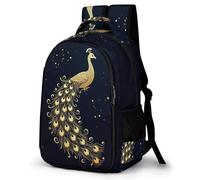 WECECE Mochila Outdoor Chicos 1º a 5º Grado, Mochila Peacock Art Pattern Escolar Niño Niña a Partir De 8 Años, Mochilas De Animal, Backpack para Campamento y Senderismo Al Aire Libre