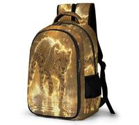 WECECE Mochila para Instituto Guepardo Chica Estudiantes 12-16 Bolsa Escolar Animal Leopardo Chico 11-15 Años Mochila Juvenil, Bookbag Impermeable Duradera para Excursión Escolar