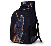 WECECE Mochila para Instituto Guepardo Chica Estudiantes ESO Bolsa Escolar Animal Leopardo Chico 13-16 Años Mochila Juvenil, Daypack Ligera y Grande para Escuela y Viaje Escuela y Ocio