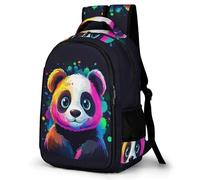 WECECE Mochila para Instituto Lindo Panda Chica ESO 1º-4º Bolsa Escolar Kawaii Animal Chico 9-14 Años Mochila Juvenil, Backpack Grande y Resistente para Viaje y Ocio Escuela y Ocio